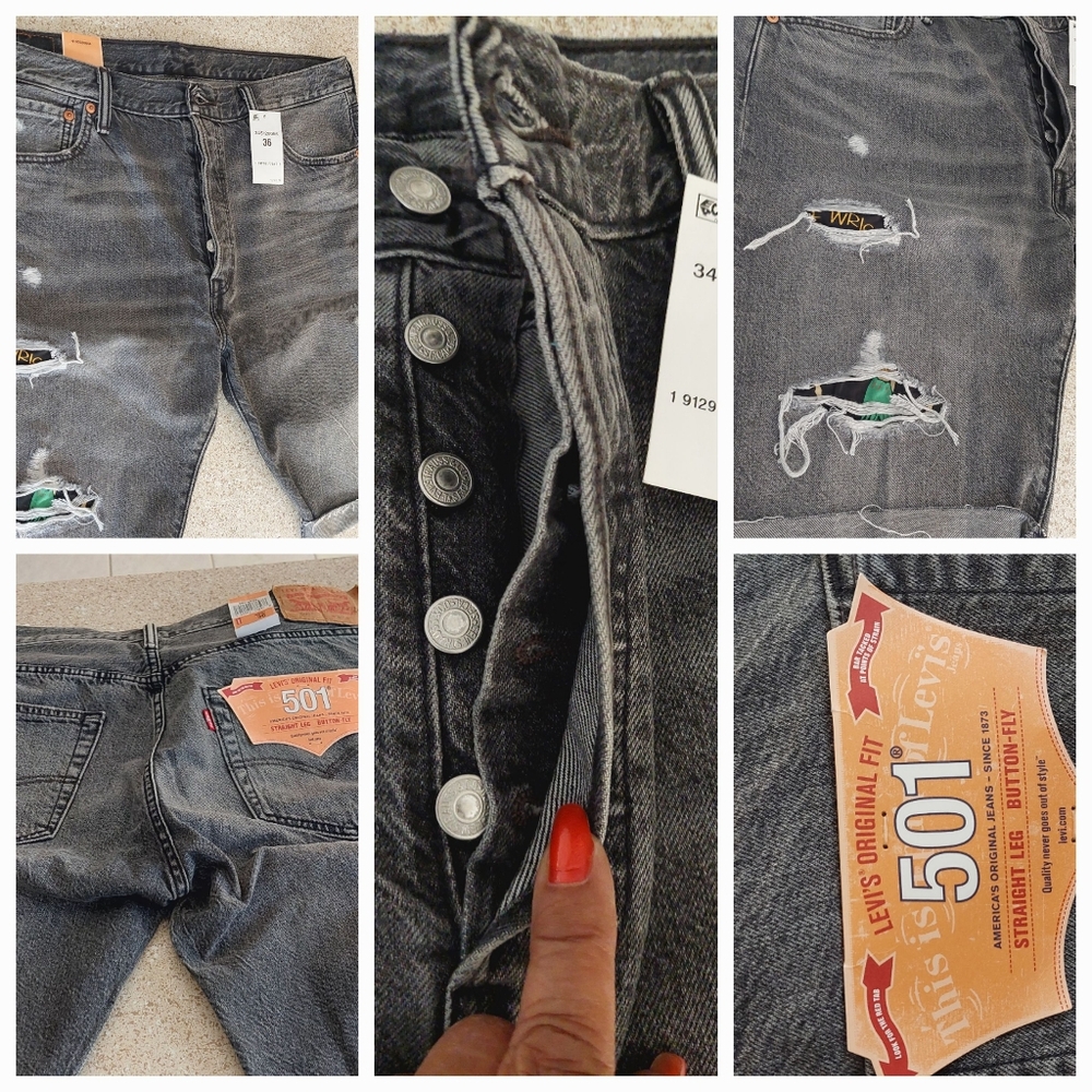 Men Black Jeans Shorts by Levi sz 36 $25  NEW GLENN HEIGHTS TX PPU OR SHIPPING